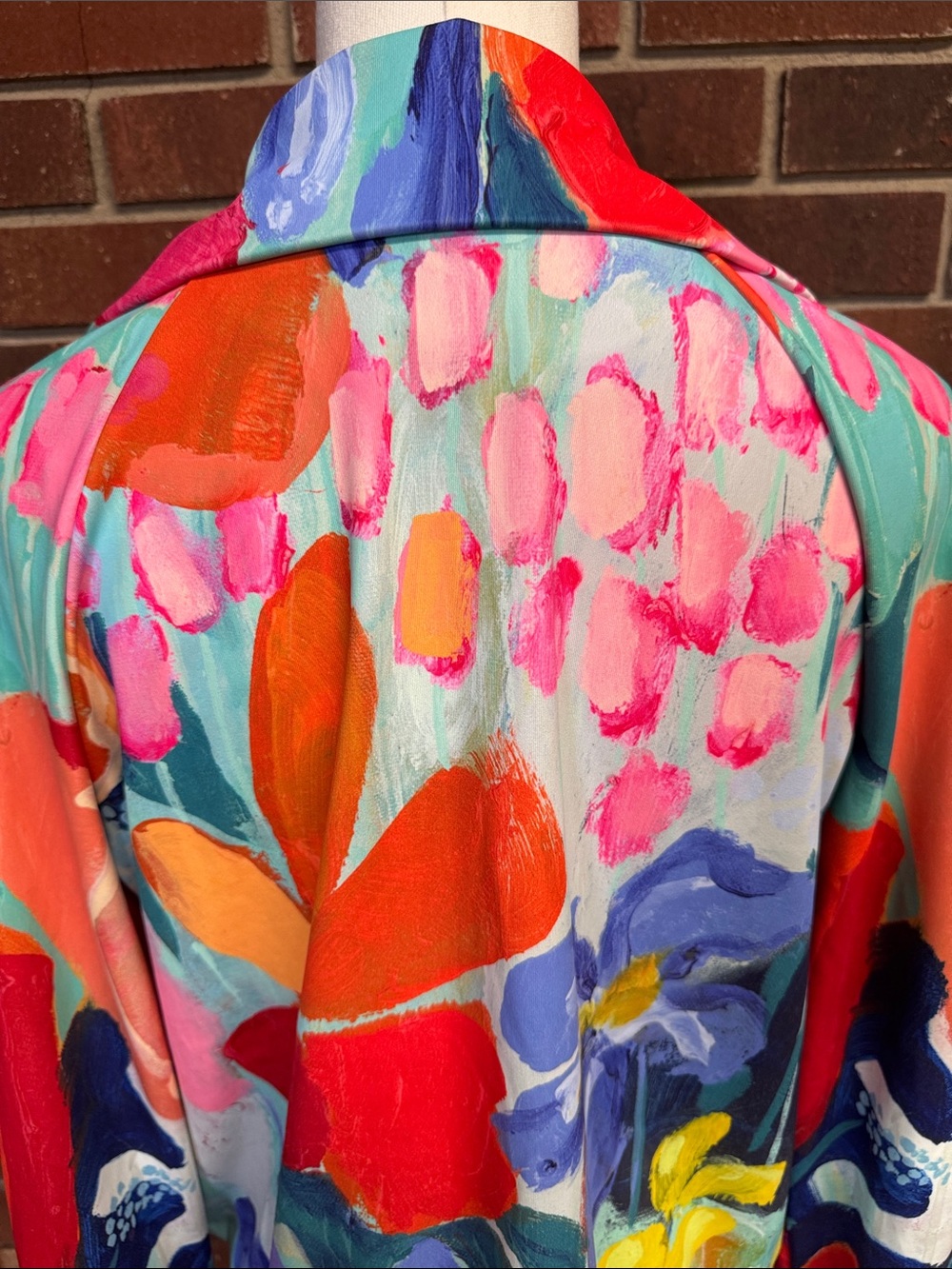 Claire Desjardins Vibrant Floral Print Zip-Up Jacket Size Medium - Picture 8 of 13